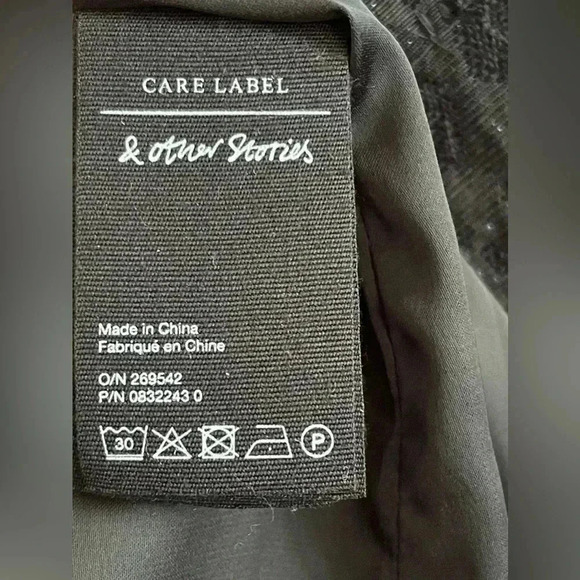 & OTHER STORIES Metallic Leopard Double Breasted Blazer - Size US 2 - Picture 7 of 9